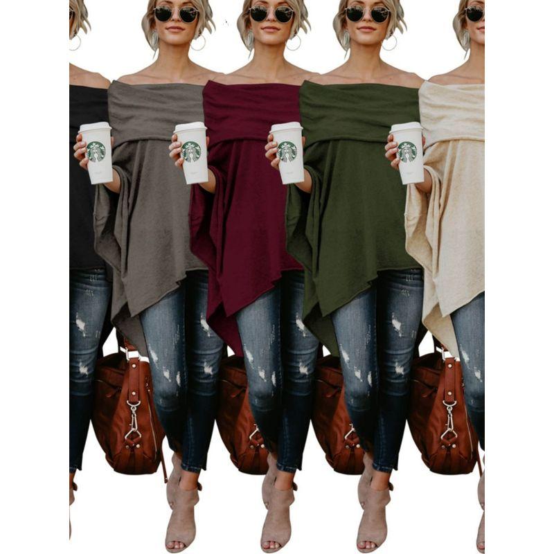 Осень и Зима Новые Европейские и Американские Топы с Открытыми Плечами Свободная Футболка Большого Размера Асимметричный Подол Рубашка с Открытыми Плечами Ночной Клуб Green S
Осень и Зима Новые Европейские и Американские Топы с Открытыми Плечами Свободная Футболка Большого Размера Асимметричный Подол Рубашка с Открытыми Плечами Ночной Клуб Green S