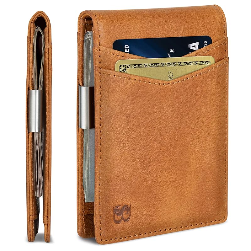 Serman Brands (Thurman brand) money clip wallet - men s slim front pocket RFID block card holder minimalist bi-fold, slim
Serman Brands (Thurman brand) money clip wallet - men s slim front pocket RFID block card holder minimalist bi-fold, slim