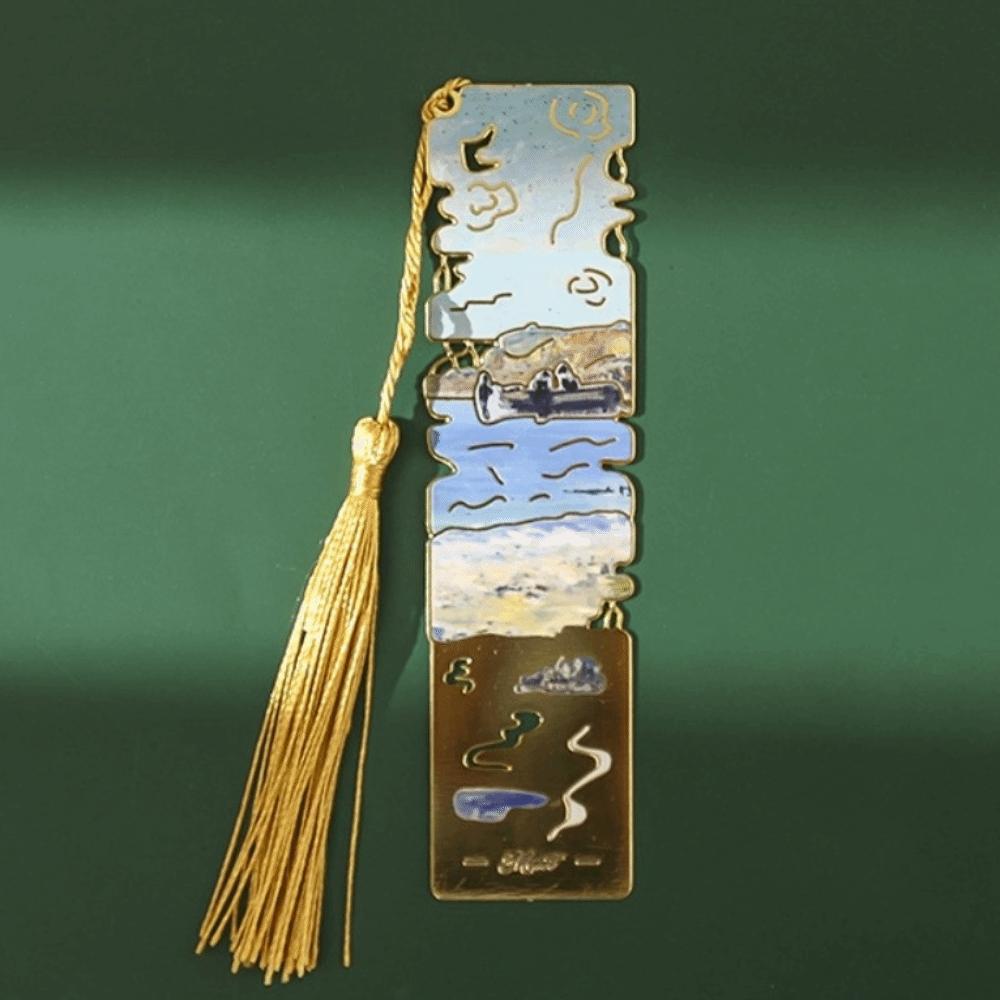 Super-thin Metal Bookmark Floral Painting Reading Mark New Book Page Clip Holiday Gifts C
Super-thin Metal Bookmark Floral Painting Reading Mark New Book Page Clip Holiday Gifts C