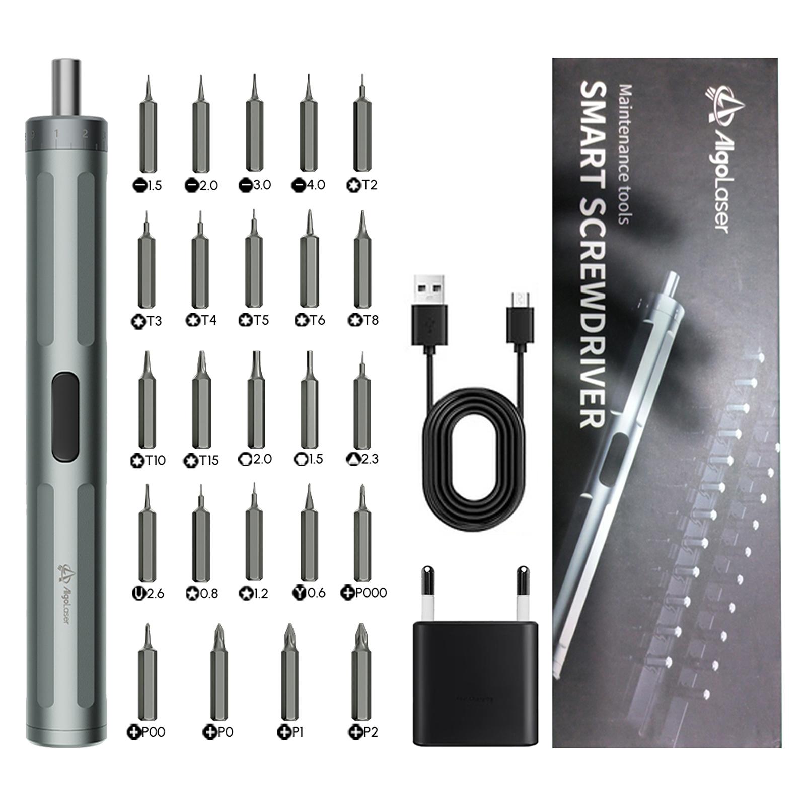 Электрическая отвертка Algolaser с магнитом, 24 бита, 9 настроек крутящего момента, беспроводная, перезаряжаемая US Plug
Электрическая отвертка Algolaser с магнитом, 24 бита, 9 настроек крутящего момента, беспроводная, перезаряжаемая US Plug