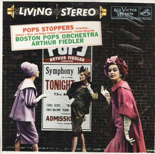 LP Record BOSTON POPS ORCHESTRA, ARTHUR FIEDL - Pops Stoppers LSC2270 RCA Victor Red 1959 US Classical Used
LP Record BOSTON POPS ORCHESTRA, ARTHUR FIEDL - Pops Stoppers LSC2270 RCA Victor Red 1959 US Classical Used