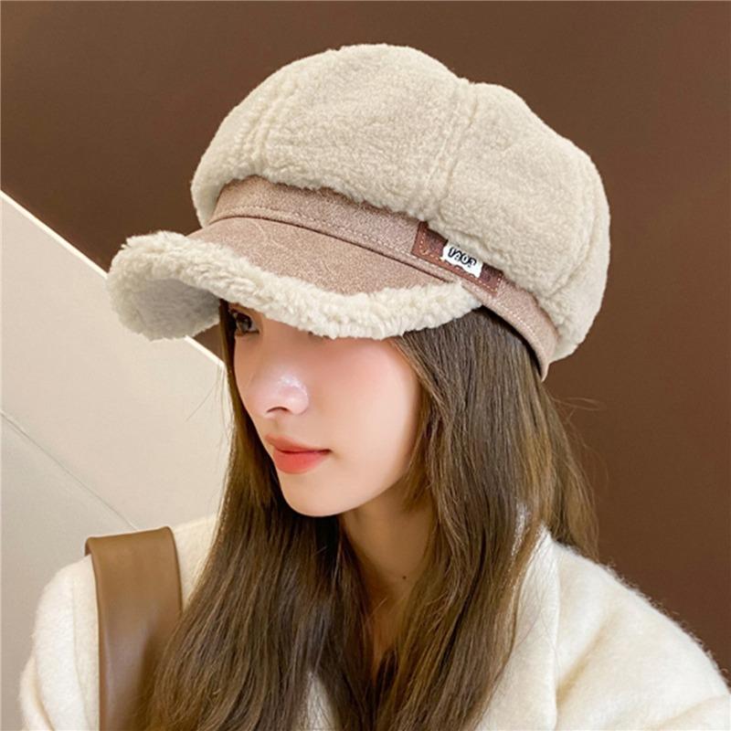 Women Duckbill Hats Thicken Warm Octagonal Newsboy Beret Cap Cold-proof Plush Artist Painter Caps Fashion New Style One Size
Women Duckbill Hats Thicken Warm Octagonal Newsboy Beret Cap Cold-proof Plush Artist Painter Caps Fashion New Style One Size