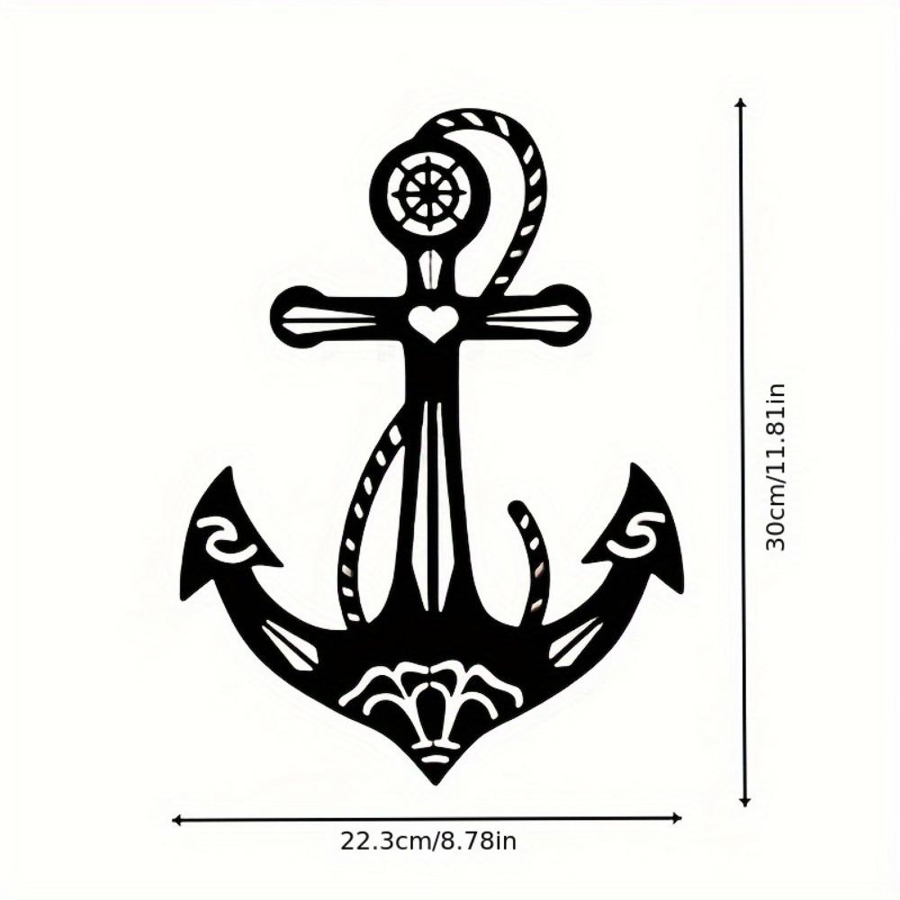 1pc Rustic Iron Ship Anchor Wall Art, Nautical Rope Detail, Indoor Outdoor Coastal Farmhouse Decor
1pc Rustic Iron Ship Anchor Wall Art, Nautical Rope Detail, Indoor Outdoor Coastal Farmhouse Decor