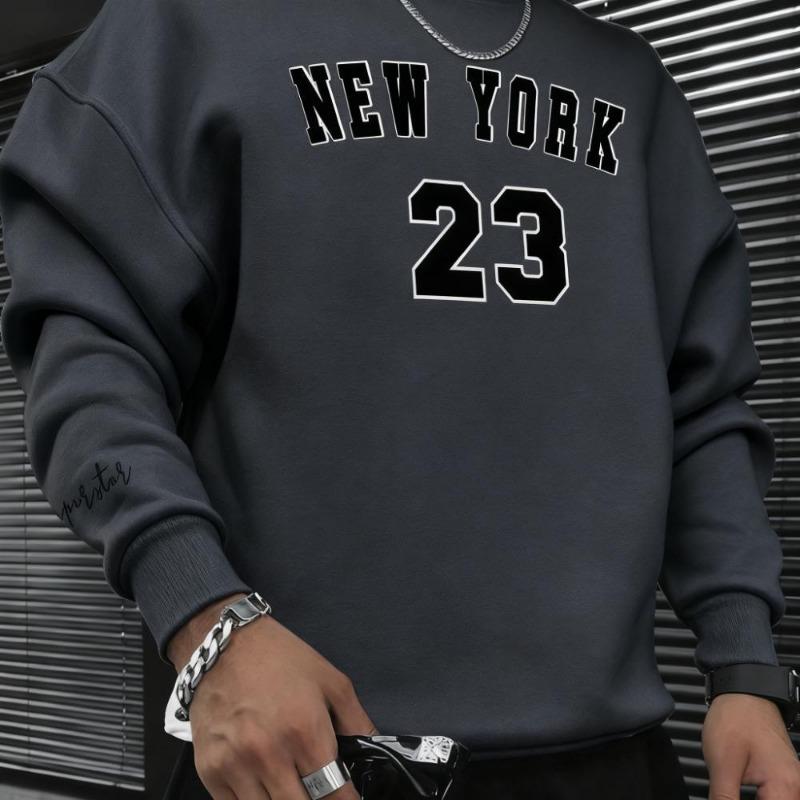 Men s Dark Grey New York 23 Print Crew Neck Sweatshirt Casual Pullover S темно-серого
Men s Dark Grey New York 23 Print Crew Neck Sweatshirt Casual Pullover S темно-серого