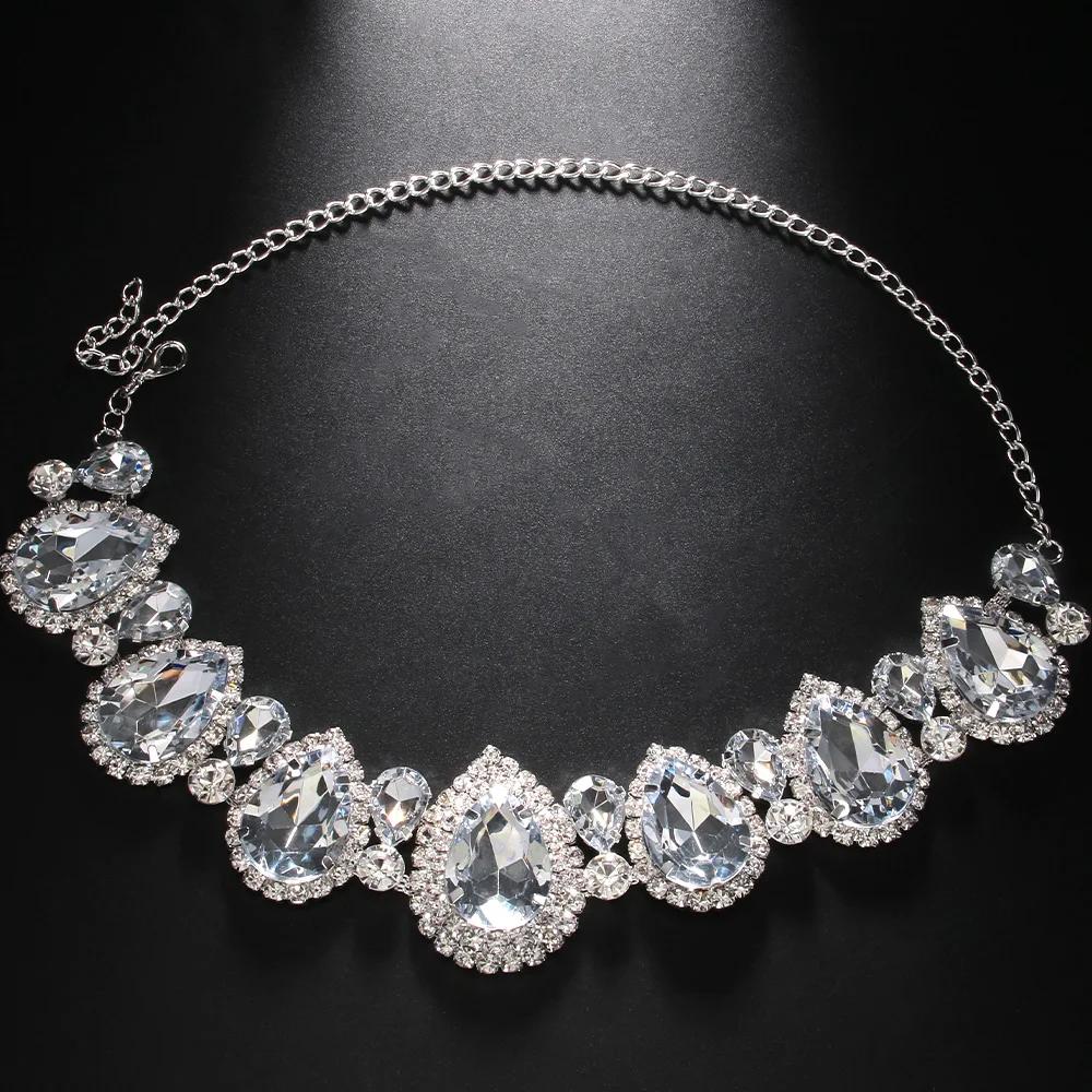 Exaggerated Water Drop Choker Statement Large Rhinestone Necklace Chain for Women Beach Fashion Jewelry Accessories
Exaggerated Water Drop Choker Statement Large Rhinestone Necklace Chain for Women Beach Fashion Jewelry Accessories