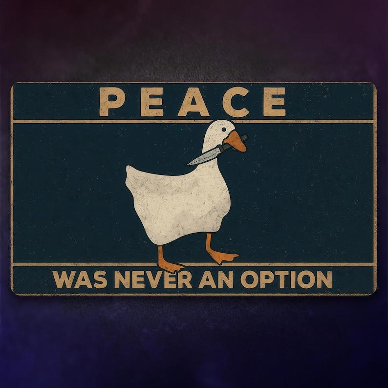 Playmat Peace Was Never An Option Parody Fan Art 24×14 Inches Gaming Funny Card Game Accessory Custom Deck Mat keyboard Mat 350X600X2MM
Playmat Peace Was Never An Option Parody Fan Art 24×14 Inches Gaming Funny Card Game Accessory Custom Deck Mat keyboard Mat 350X600X2MM