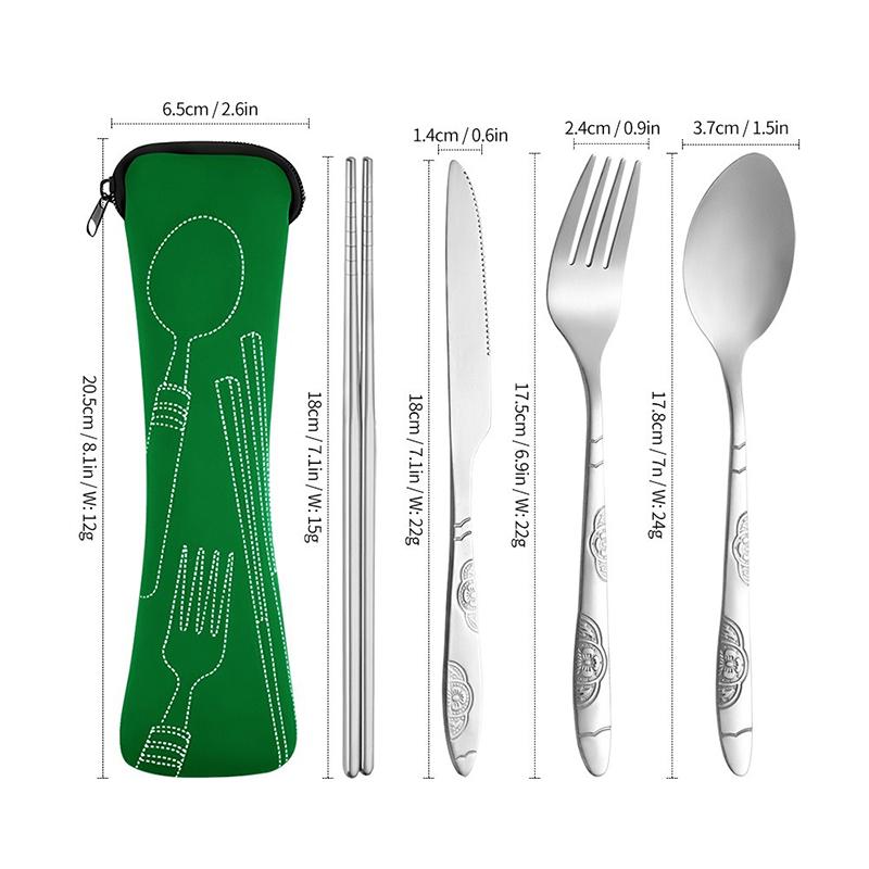 5Pcs Stainless Steel Camping Cutlery Portable Set Steak Cutlery Outdoor Cutlery Camping Fork Spoon Knifes Home Use DCS003
5Pcs Stainless Steel Camping Cutlery Portable Set Steak Cutlery Outdoor Cutlery Camping Fork Spoon Knifes Home Use DCS003