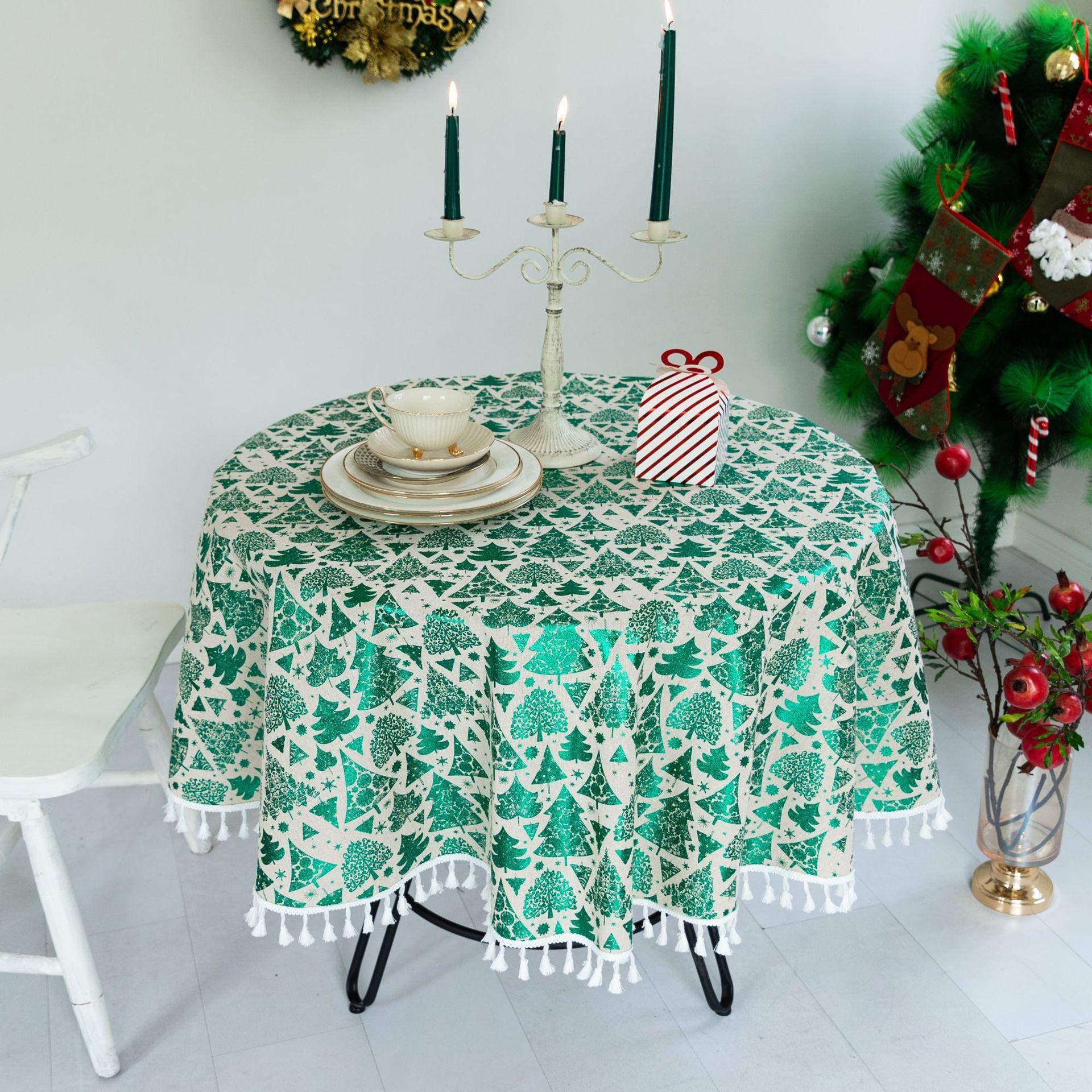 Cotton And Linen Fabric Light Luxury Round Table Table Table Cloth Christmas Decorative Tablecloth Coffee Table Cloth diameter 100cm
Cotton And Linen Fabric Light Luxury Round Table Table Table Cloth Christmas Decorative Tablecloth Coffee Table Cloth diameter 100cm