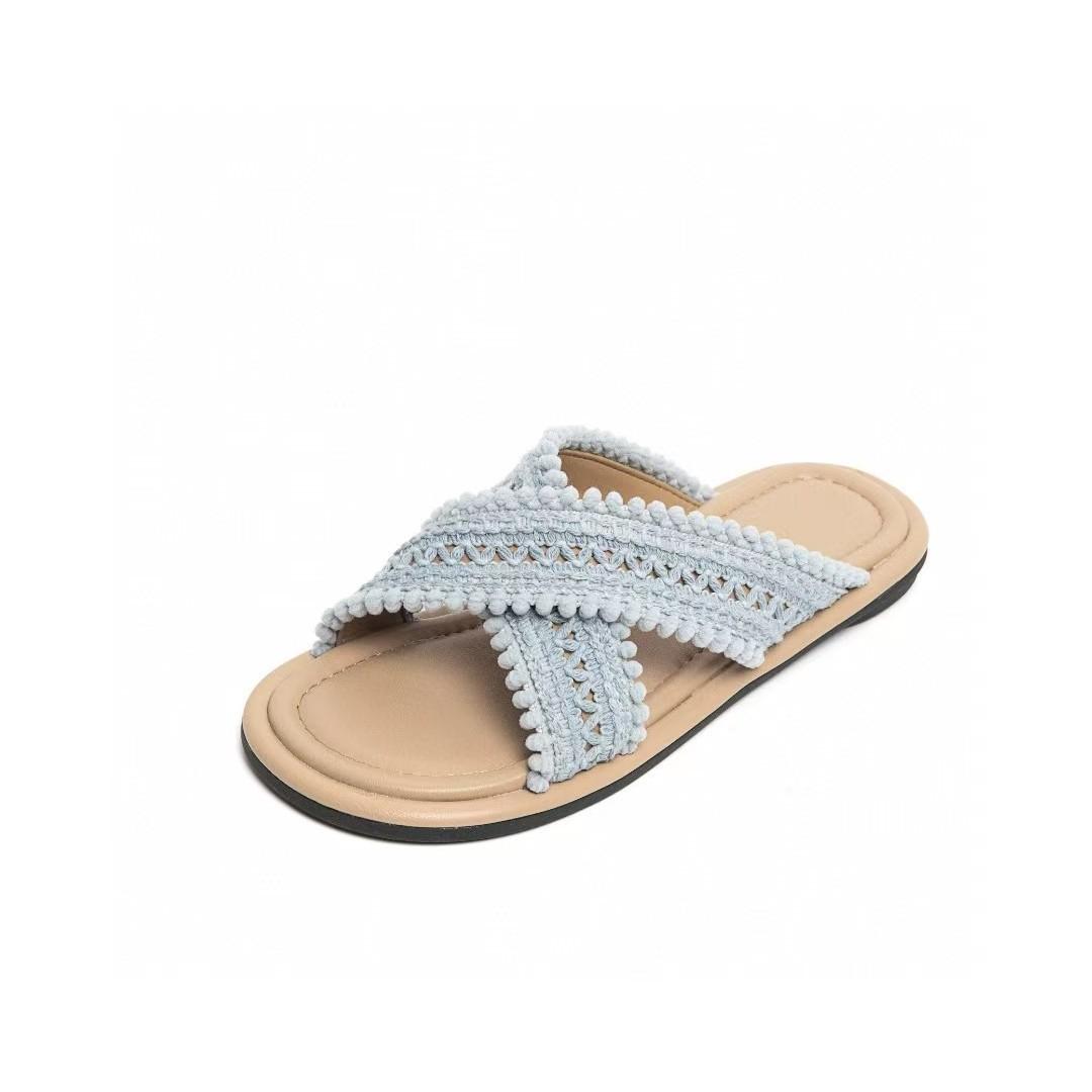 Celebrity cool slippers women s outerwear summer new retro woven cross bohemian flat bottom flip 40 синій
Celebrity cool slippers women s outerwear summer new retro woven cross bohemian flat bottom flip 40 синій