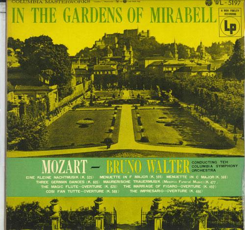 LP Record BRUNO WALTER - Mozart : In The Gardens Of Mirabell WL5197 COLUMBIA Japan Classical Used
LP Record BRUNO WALTER - Mozart : In The Gardens Of Mirabell WL5197 COLUMBIA Japan Classical Used