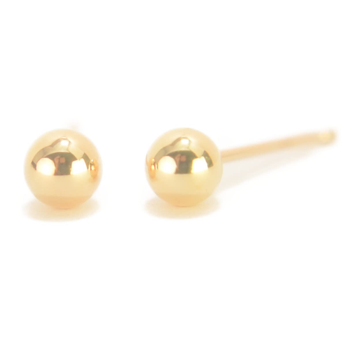 K10 Yellow Gold Round Ball Earrings 4mm Ball Earrings 10K Gold 1 Pair for Both Ears Made in Japan yokomountain Lock (Double Catch)
K10 Yellow Gold Round Ball Earrings 4mm Ball Earrings 10K Gold 1 Pair for Both Ears Made in Japan yokomountain Lock (Double Catch)
