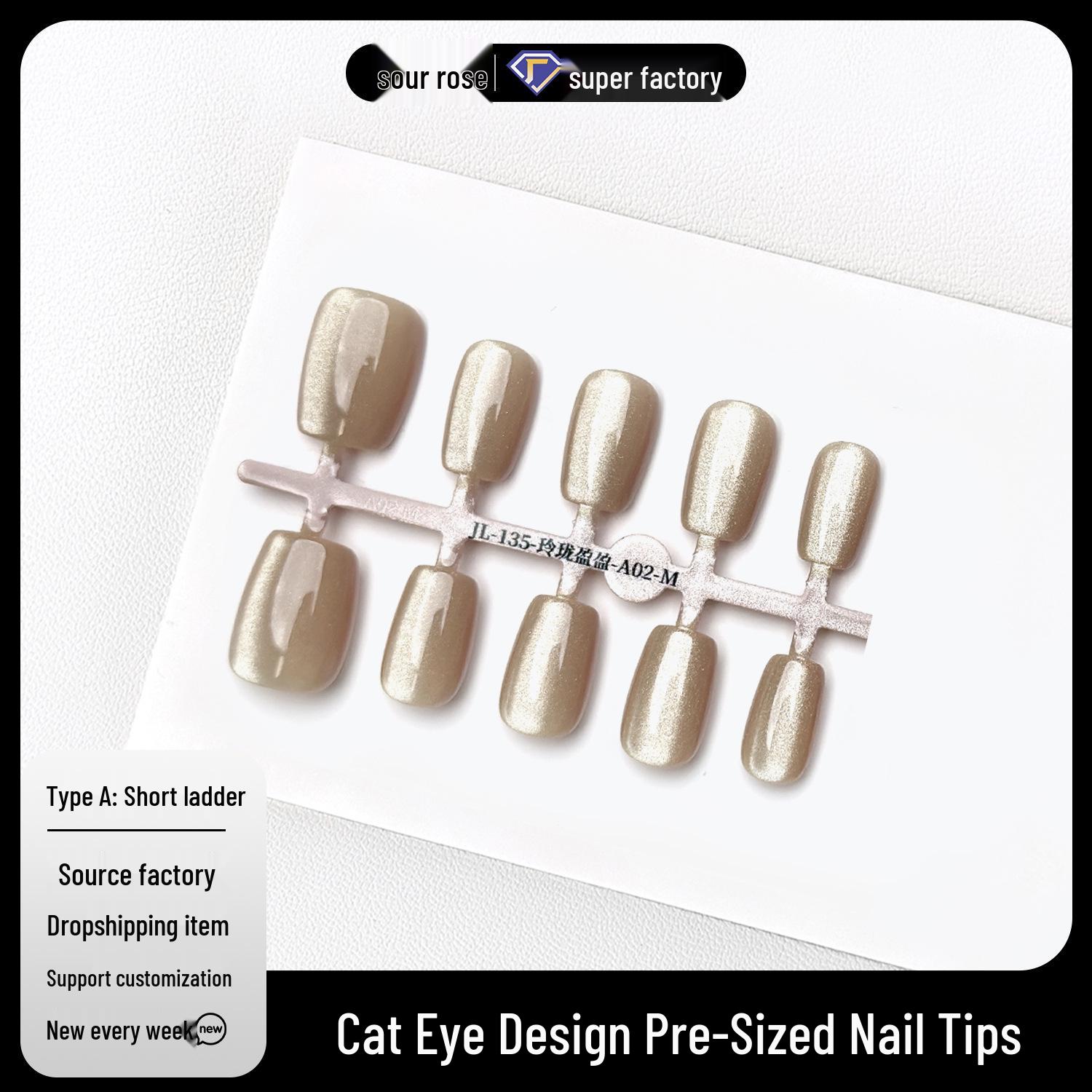 Jiaolong Linglong Cat Eye Press-on Nails: Whitening, Pure Desire Style, Advanced Gentle Manicure. XS (No Adhesive)
Jiaolong Linglong Cat Eye Press-on Nails: Whitening, Pure Desire Style, Advanced Gentle Manicure. XS (No Adhesive)
