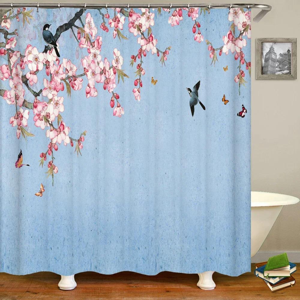 Завіса для душу з квітковим і пташиним пейзажем у китайському стилі. Водонепроникна завіса для ванної. Штори для ванної. Тканина з 3d-друком із гачками W90xH180cm
Завіса для душу з квітковим і пташиним пейзажем у китайському стилі. Водонепроникна завіса для ванної. Штори для ванної. Тканина з 3d-друком із гачками W90xH180cm