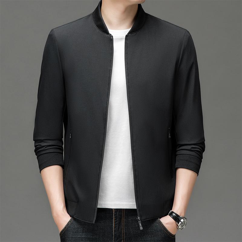 Men s Stand-up Collar Jacket Spring and Autumn Men s Simple Solid Color Fashion Jacket Men s Blazer S чёрный
Men s Stand-up Collar Jacket Spring and Autumn Men s Simple Solid Color Fashion Jacket Men s Blazer S чёрный