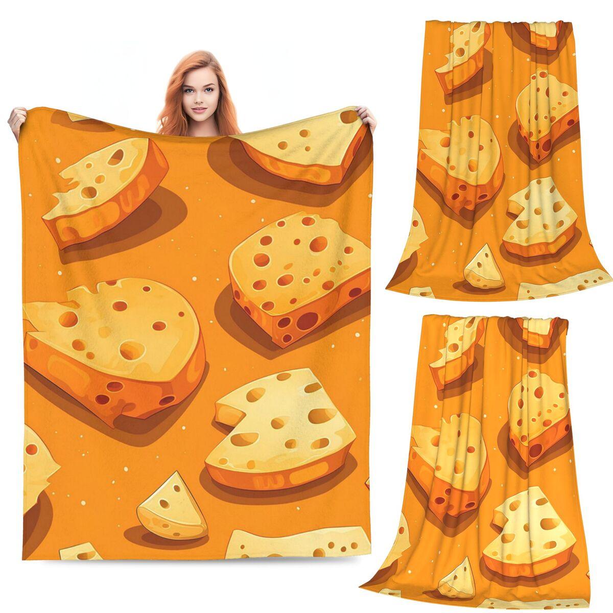 3D Cheese Pattern Variety Design Blanket Soft Warm Flannel Throw Blanket Plush for Bed Living room Picnic Travel Home Couch 80x120cm
3D Cheese Pattern Variety Design Blanket Soft Warm Flannel Throw Blanket Plush for Bed Living room Picnic Travel Home Couch 80x120cm