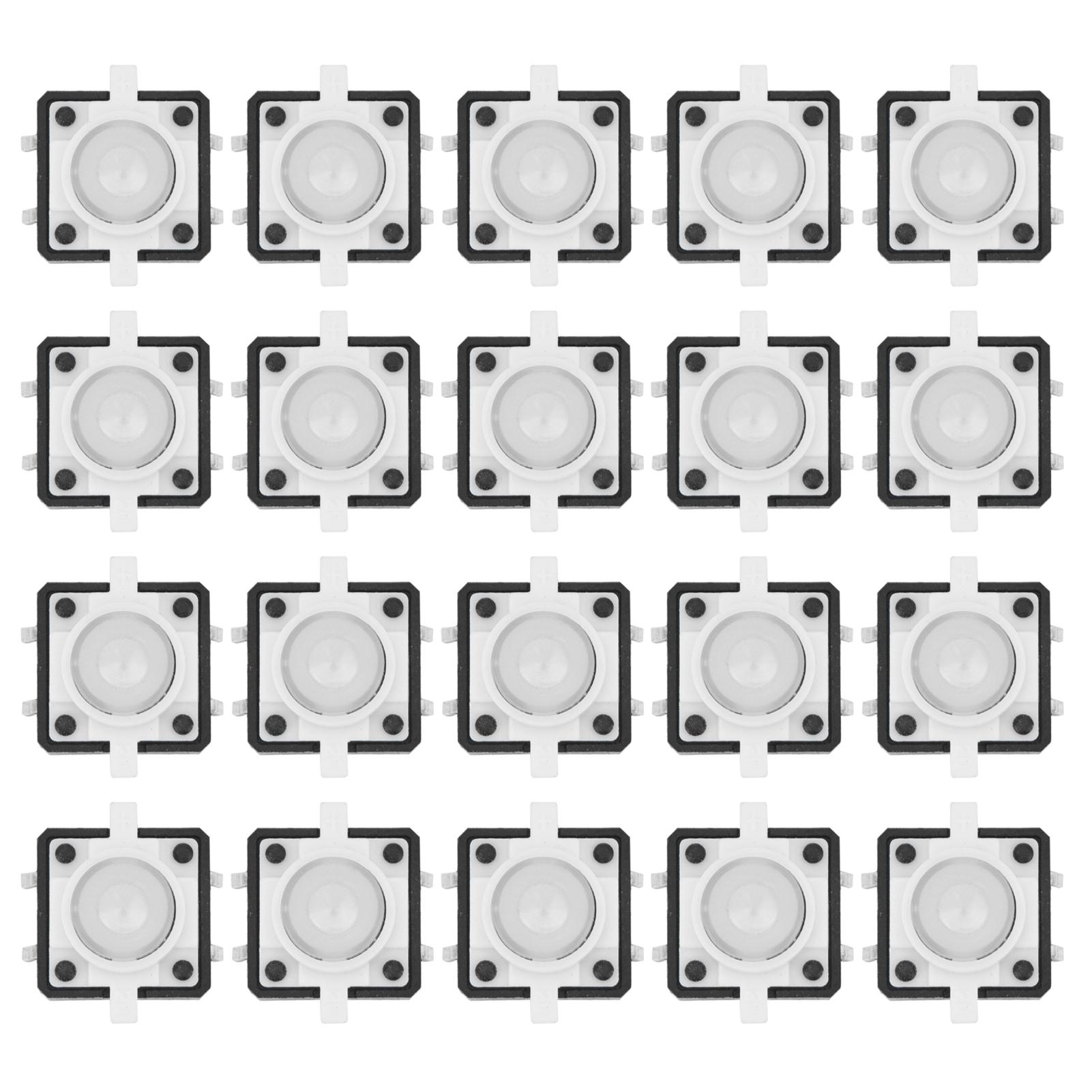 20PCS 12x12x7.3mm Tactile Push Button Switch LED Momentary Tactile Push Button SwitchWhite
20PCS 12x12x7.3mm Tactile Push Button Switch LED Momentary Tactile Push Button SwitchWhite