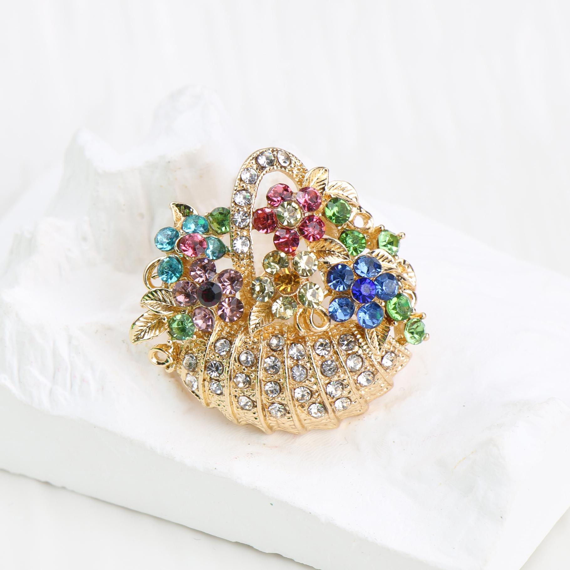 Стразовая Креативная Брошь в виде Цветочной Корзины Французская Роскошь Винтажная Булавка Модная Нишевая Высококлассная Аксессуары для Костюма Женский Корсаж золотистый
Стразовая Креативная Брошь в виде Цветочной Корзины Французская Роскошь Винтажная Булавка Модная Нишевая Высококлассная Аксессуары для Костюма Женский Корсаж золотистый