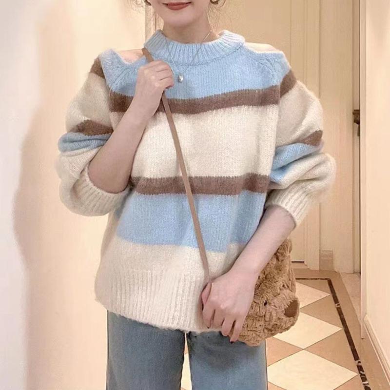 Осенне-зимний свежий свитер с открытыми плечами женский синий простой цветовой блок толстый ленивый нишевый высококлассный модный топ one size fits all абрикосовый
Осенне-зимний свежий свитер с открытыми плечами женский синий простой цветовой блок толстый ленивый нишевый высококлассный модный топ one size fits all абрикосовый