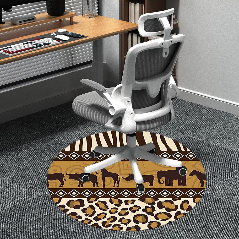 1pc African Giraffe Stripes Office Round Area Rug, Under Office Chairs Bedroom Living Room Home Decor, Room Deco 80cm
1pc African Giraffe Stripes Office Round Area Rug, Under Office Chairs Bedroom Living Room Home Decor, Room Deco 80cm
