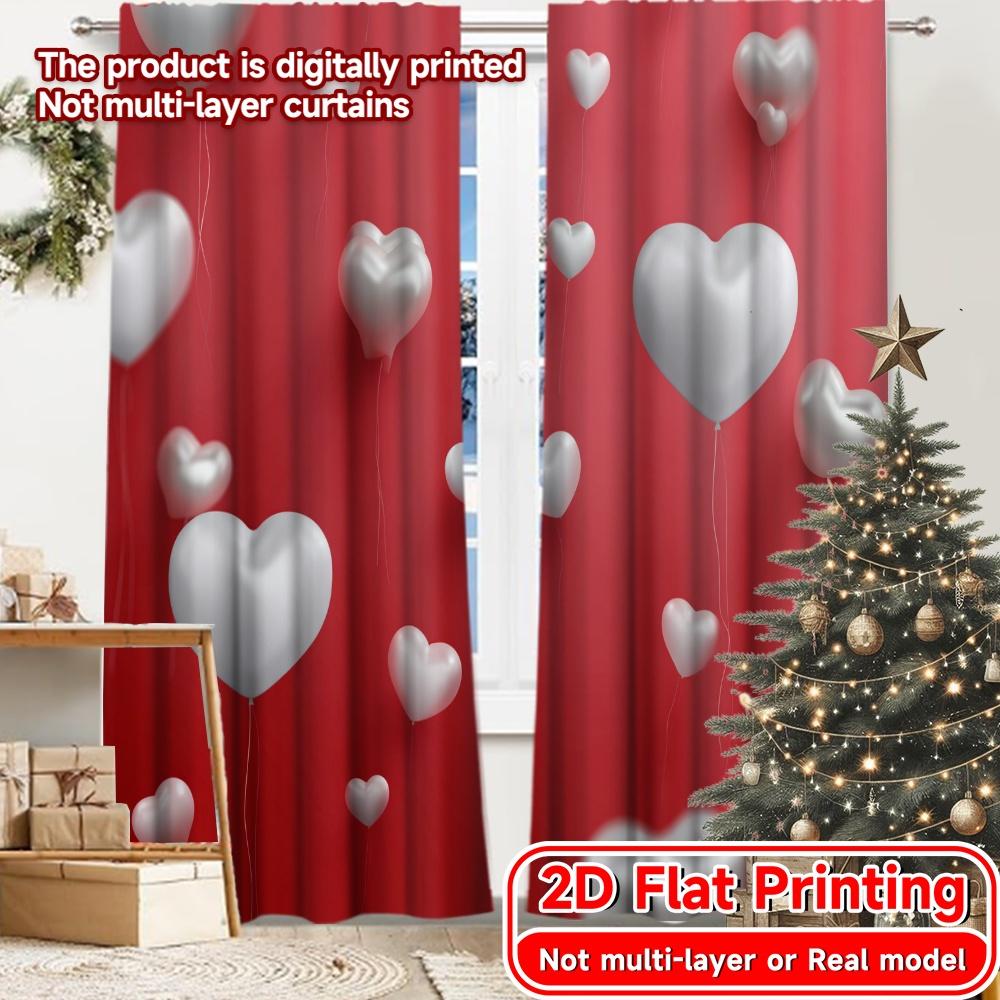 Set Of 2 Flat Printing Heart Balloons Bliss Chic Curtains Window Treatment Semi Decorations Decorative Light Filtering Made Polyester W100*H70(CM)-Rod Pocket&2PCS
Set Of 2 Flat Printing Heart Balloons Bliss Chic Curtains Window Treatment Semi Decorations Decorative Light Filtering Made Polyester W100*H70(CM)-Rod Pocket&2PCS