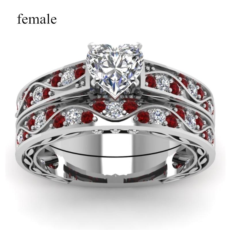 Fashion Couple Rings Women Heart White Crystal CZ Rings Set Red Wood Inlay Men s Stainless Steel Ring Wedding Band Gift 13
Fashion Couple Rings Women Heart White Crystal CZ Rings Set Red Wood Inlay Men s Stainless Steel Ring Wedding Band Gift 13