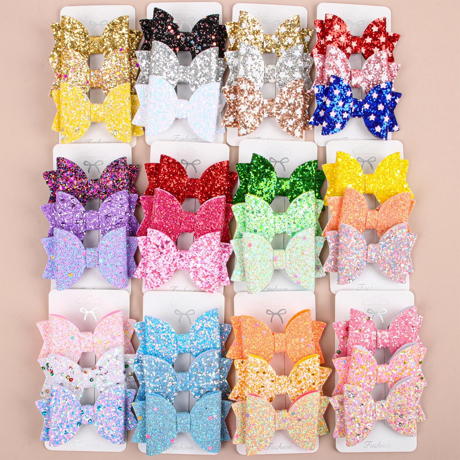 3PCS Colorful Hair Bows with Clips Cute 3 Glitter Hair Bws Hairpin Barrettes Hair Clip Headwear Children Kids Hair Accessories
3PCS Colorful Hair Bows with Clips Cute 3 Glitter Hair Bws Hairpin Barrettes Hair Clip Headwear Children Kids Hair Accessories