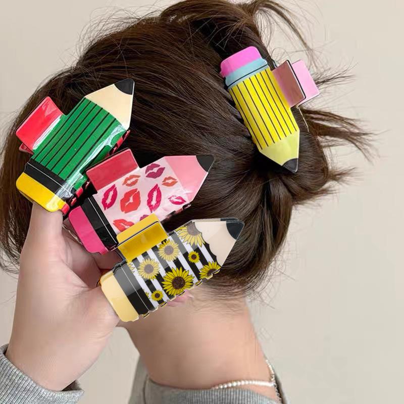 Creative Hairpin Hair Claw Girls Large Pencil Hair Clip Fun Back Head Hair Clip Shark Clip Girls Fashion Hair Accessories
Creative Hairpin Hair Claw Girls Large Pencil Hair Clip Fun Back Head Hair Clip Shark Clip Girls Fashion Hair Accessories