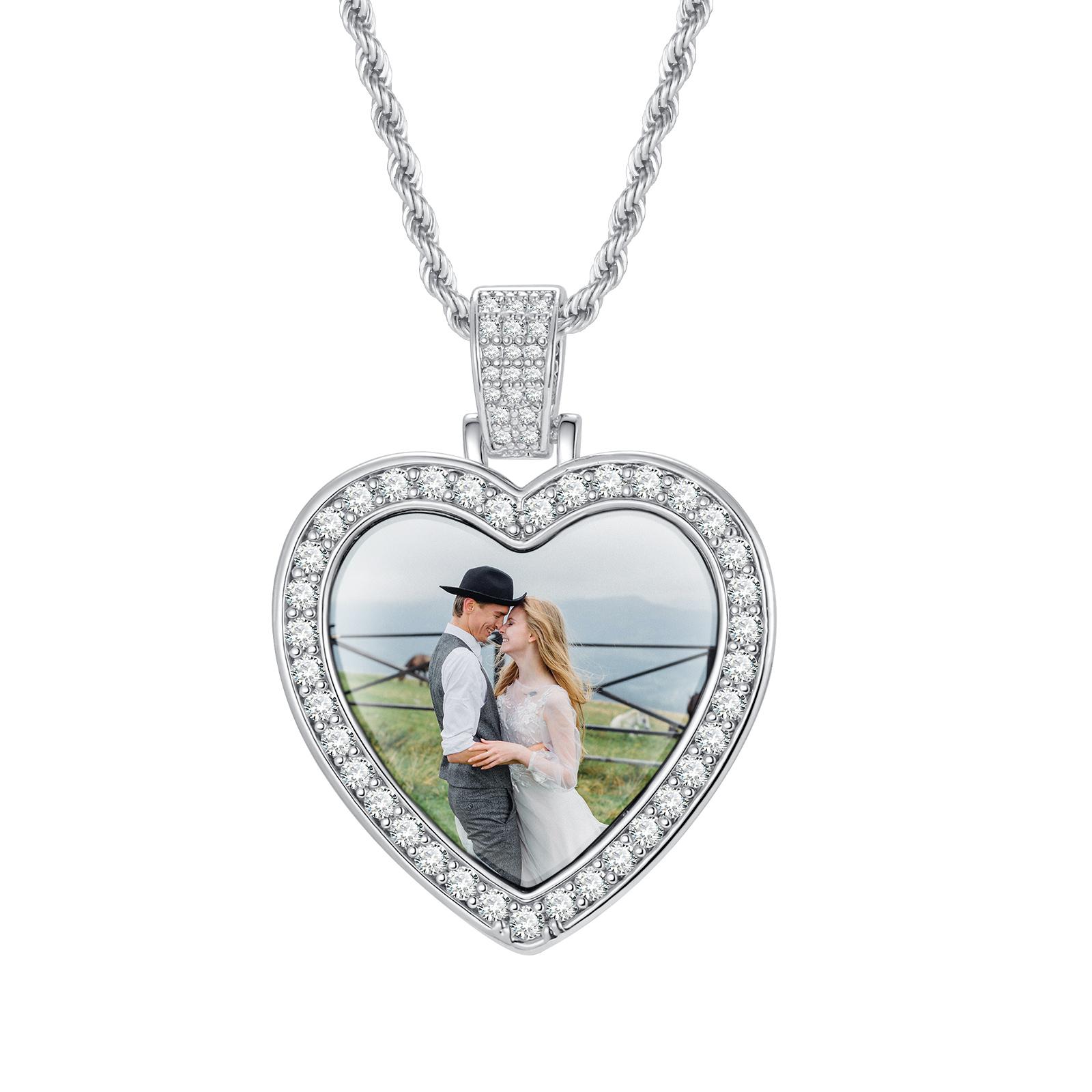 Picture Photo Necklace, Personalized Zirconia Heart Pendant Jewelry Customized Gifts for Women
Picture Photo Necklace, Personalized Zirconia Heart Pendant Jewelry Customized Gifts for Women