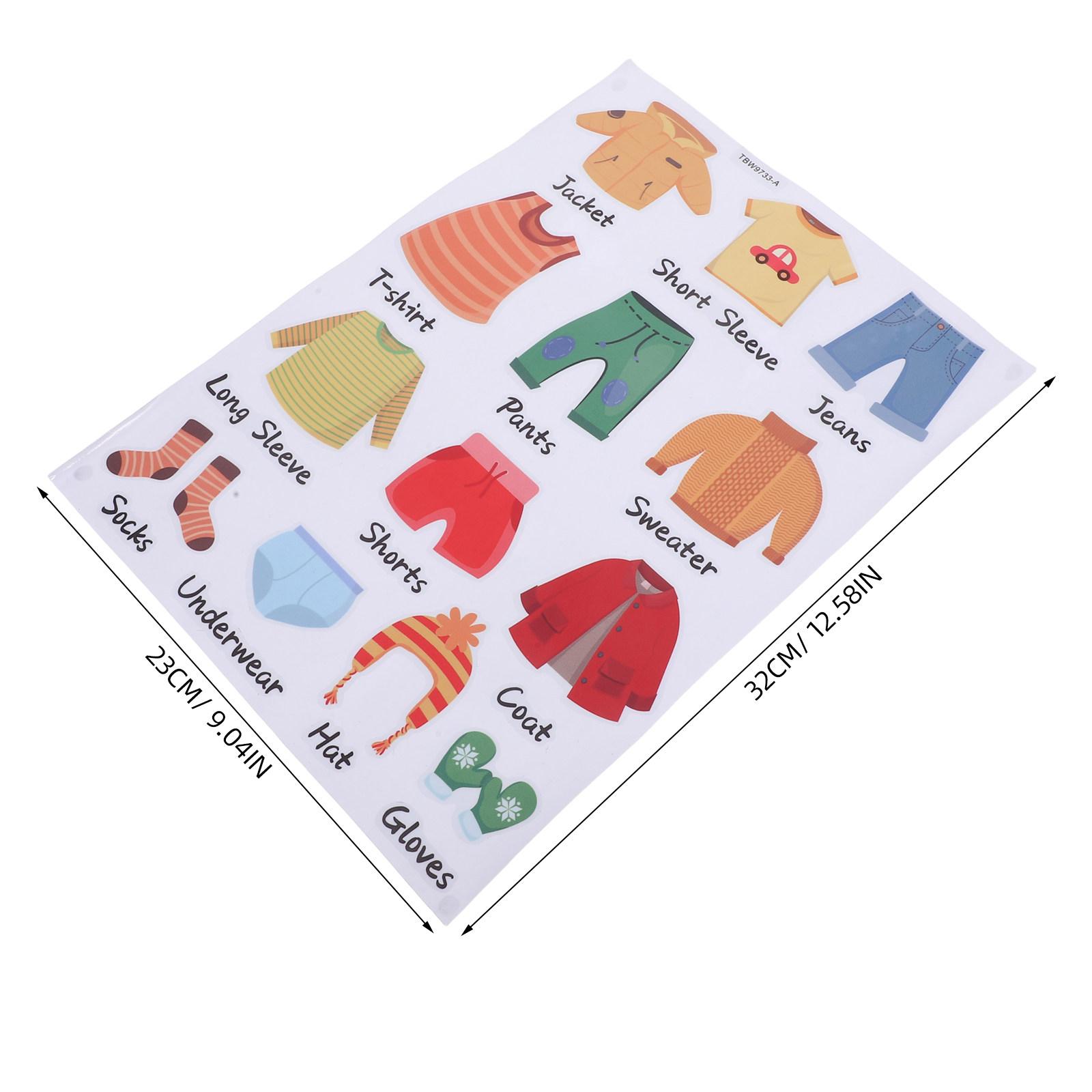 1Set Clothes Labels for Kids Soft PVC Clothing Sort Decals Easy Apply Flat Surfaces Home Closet Bedroom Vanities Kids Room Decor
1Set Clothes Labels for Kids Soft PVC Clothing Sort Decals Easy Apply Flat Surfaces Home Closet Bedroom Vanities Kids Room Decor