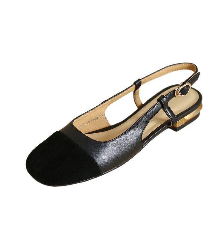 Xiaoxiangfeng color matching low-heeled bag head sandals women s summer new foreign-style retro one-button flat shoes 34 чёрный
Xiaoxiangfeng color matching low-heeled bag head sandals women s summer new foreign-style retro one-button flat shoes 34 чёрный