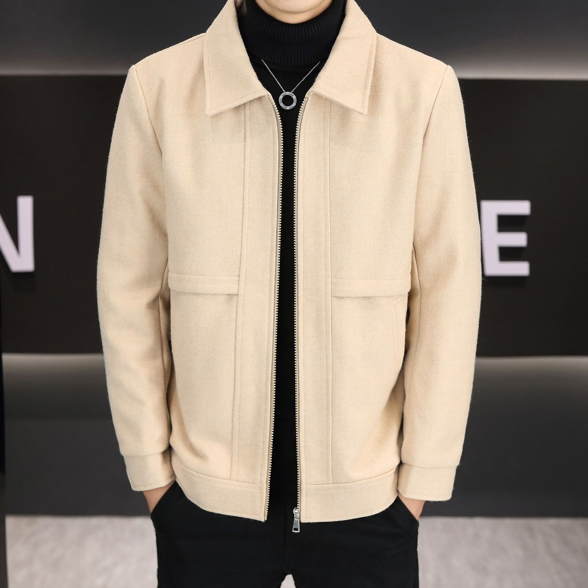 Winter Trendy and Versatile Men s Eastern Season New Casual and Handsome Lapel Jacket M
Winter Trendy and Versatile Men s Eastern Season New Casual and Handsome Lapel Jacket M