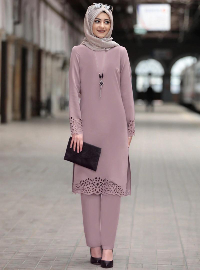 Muslim Robe Suit Devoré Dress Two-piece Set XXL рожевий
Muslim Robe Suit Devoré Dress Two-piece Set XXL рожевий