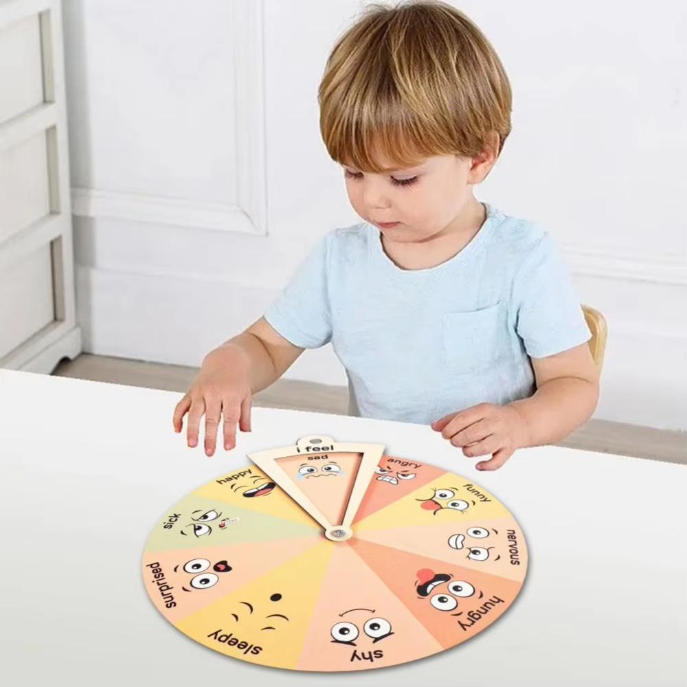 Toddler-Friendly Wooden Feelings Wheel Portable Feelings Chart Ornaments Home Decor S-Style 2
Toddler-Friendly Wooden Feelings Wheel Portable Feelings Chart Ornaments Home Decor S-Style 2