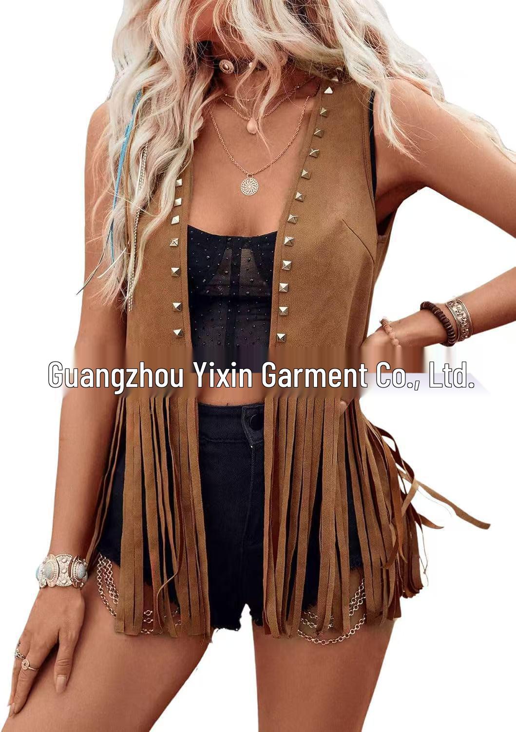 Women s Sleeveless Faux Suede Fringe Tank Top Jacket M коричневый
Women s Sleeveless Faux Suede Fringe Tank Top Jacket M коричневый
