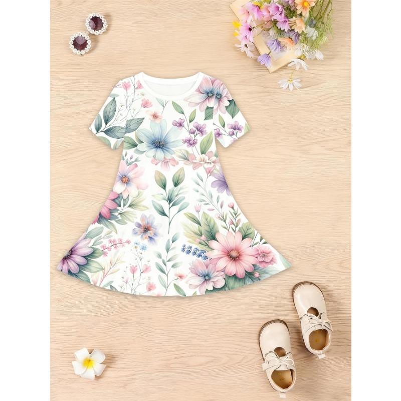 Girls Princess Dress with Short Sleeves & Oversized - Lightweight Spring Summer Dress Suitable for Birthdays, 110
Girls Princess Dress with Short Sleeves & Oversized - Lightweight Spring Summer Dress Suitable for Birthdays, 110