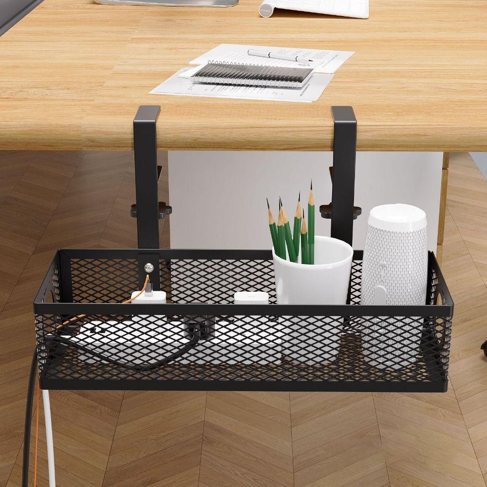 Adjustable Under Table Storage Rack Hanging Wire Management Shelf Home Storage Accessories Type A-Black
Adjustable Under Table Storage Rack Hanging Wire Management Shelf Home Storage Accessories Type A-Black