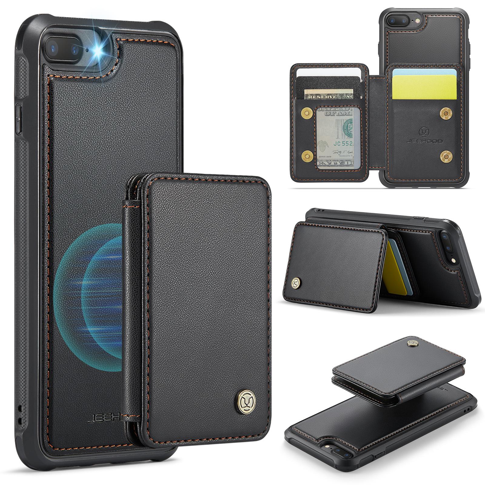 For iPhone 6 Plus/7 Plus/8 Plus/6s Plus 5.5-inch Case Leather Mobile Cover with Detachable Magnetic Card Bag Black
For iPhone 6 Plus/7 Plus/8 Plus/6s Plus 5.5-inch Case Leather Mobile Cover with Detachable Magnetic Card Bag Black