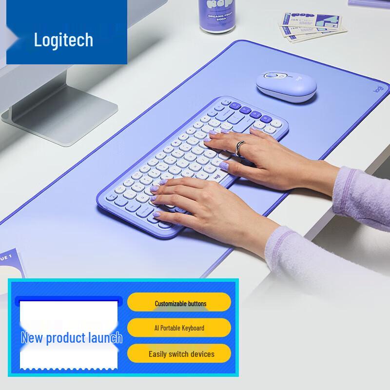 Logitech POP ICON COMBO Wireless Bluetooth Keyboard and Mouse Set
Logitech POP ICON COMBO Wireless Bluetooth Keyboard and Mouse Set