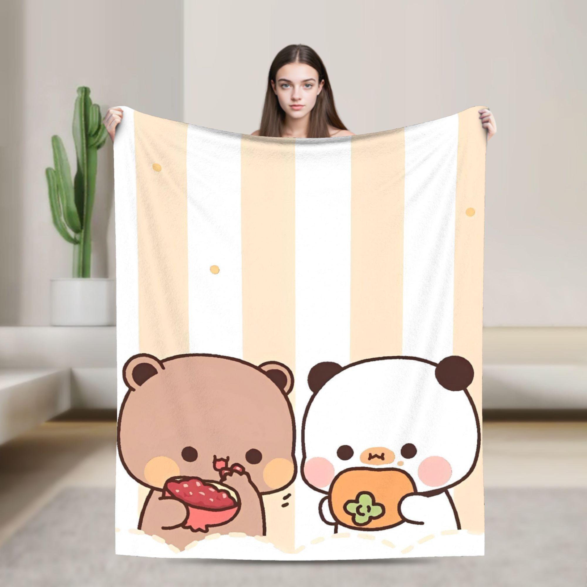 Bear And Panda Bubu Dudu Blanket Super Soft Novelty Plush Bedding Throws For Couch Chair Sofa Bed Flannel Bedspread Bed Cover 75x90cm
Bear And Panda Bubu Dudu Blanket Super Soft Novelty Plush Bedding Throws For Couch Chair Sofa Bed Flannel Bedspread Bed Cover 75x90cm