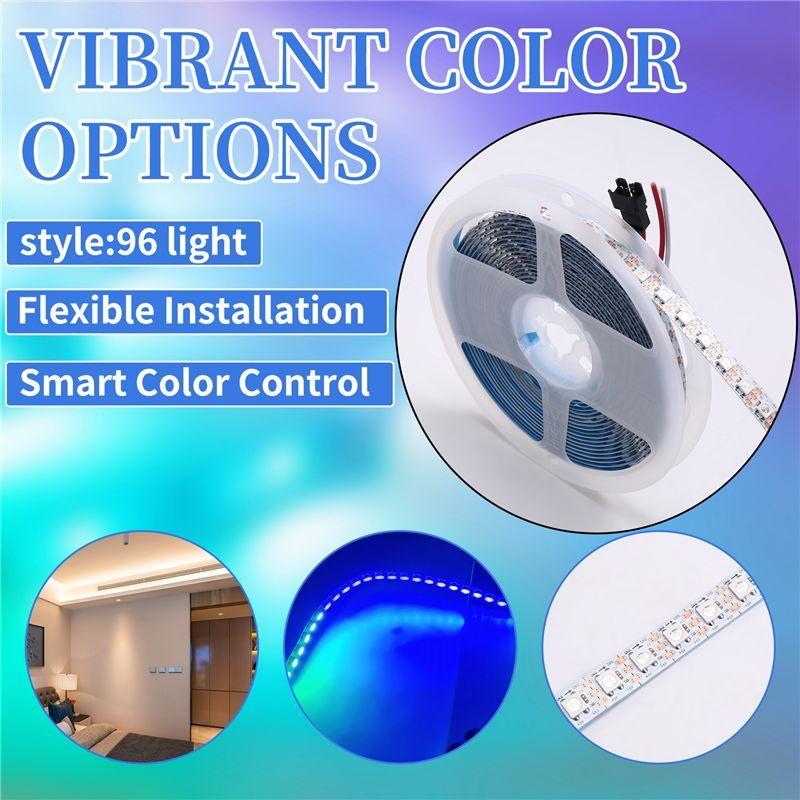 Lasting LED Magic Light With Full Color 5V Built-In Light Strip Smart Color Soft LED Light Atmosphere Decorative Light 96 Light White 96 Light
Lasting LED Magic Light With Full Color 5V Built-In Light Strip Smart Color Soft LED Light Atmosphere Decorative Light 96 Light White 96 Light