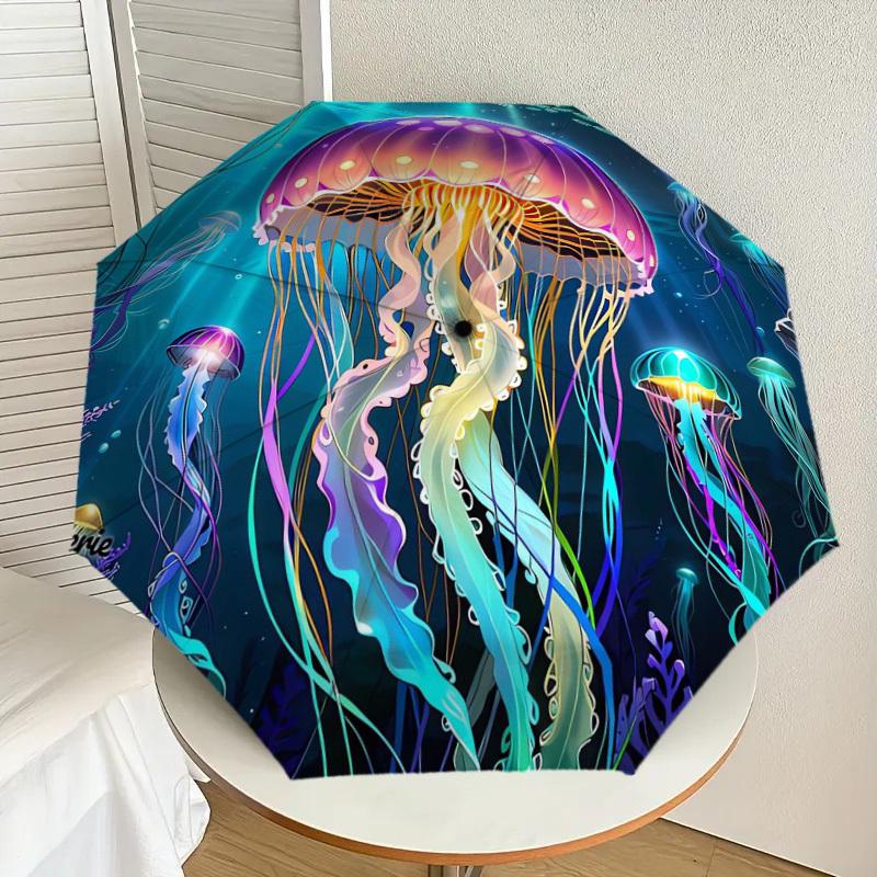 1pc Colorful Jellyfish Ocean Scene Umbrella with Plastic Handle,Suitable for All Seasons Home Travel Outdoor UmbrellaDD1393
1pc Colorful Jellyfish Ocean Scene Umbrella with Plastic Handle,Suitable for All Seasons Home Travel Outdoor UmbrellaDD1393