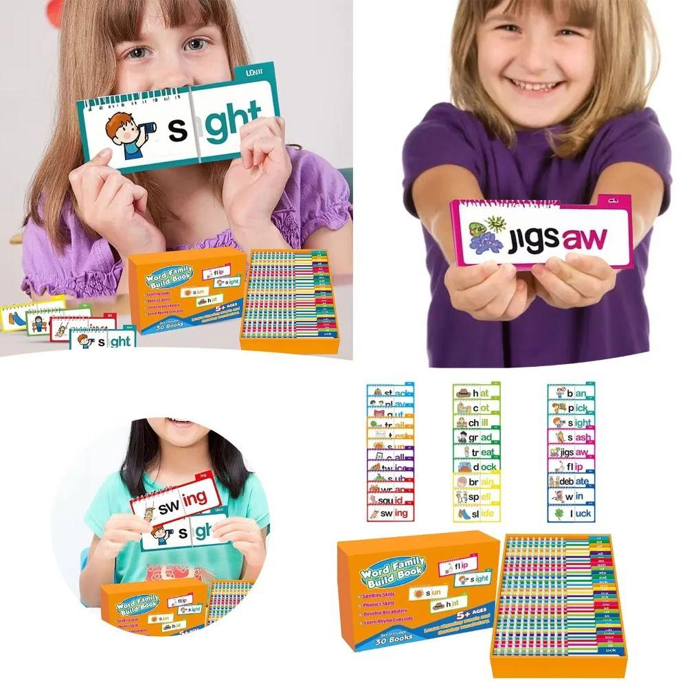 Words&Images Reading Flip Book Early Educational Word Family Build Books 30 Read Flip Book School 1 Set
Words&Images Reading Flip Book Early Educational Word Family Build Books 30 Read Flip Book School 1 Set