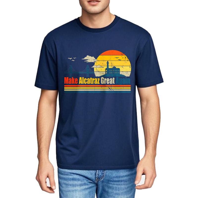 Big Size Summer For Men tshirt Make Alcatraz Great Again Sunset Bridge Island Short Sleeve Soft Round Neck Tees Teeshirt Male as the picture188 темно-синього кольору
Big Size Summer For Men tshirt Make Alcatraz Great Again Sunset Bridge Island Short Sleeve Soft Round Neck Tees Teeshirt Male as the picture188 темно-синього кольору
