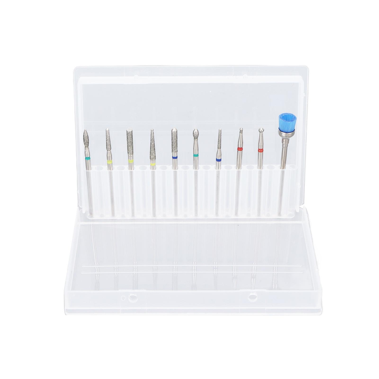 10PCS Nail Drill Bit Grinding Head Set Polishing Manicure Tools Finger Dead Skin Remover Alloy
10PCS Nail Drill Bit Grinding Head Set Polishing Manicure Tools Finger Dead Skin Remover Alloy