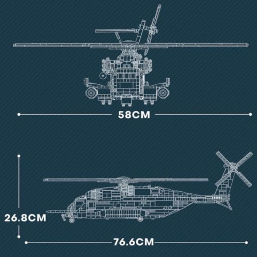Technic 1 35 CH53E Super Stallion Building Kit Modern Military Building Blocks Set with 2192 Pieces for Advanced Model Assembly United States
Technic 1 35 CH53E Super Stallion Building Kit Modern Military Building Blocks Set with 2192 Pieces for Advanced Model Assembly United States