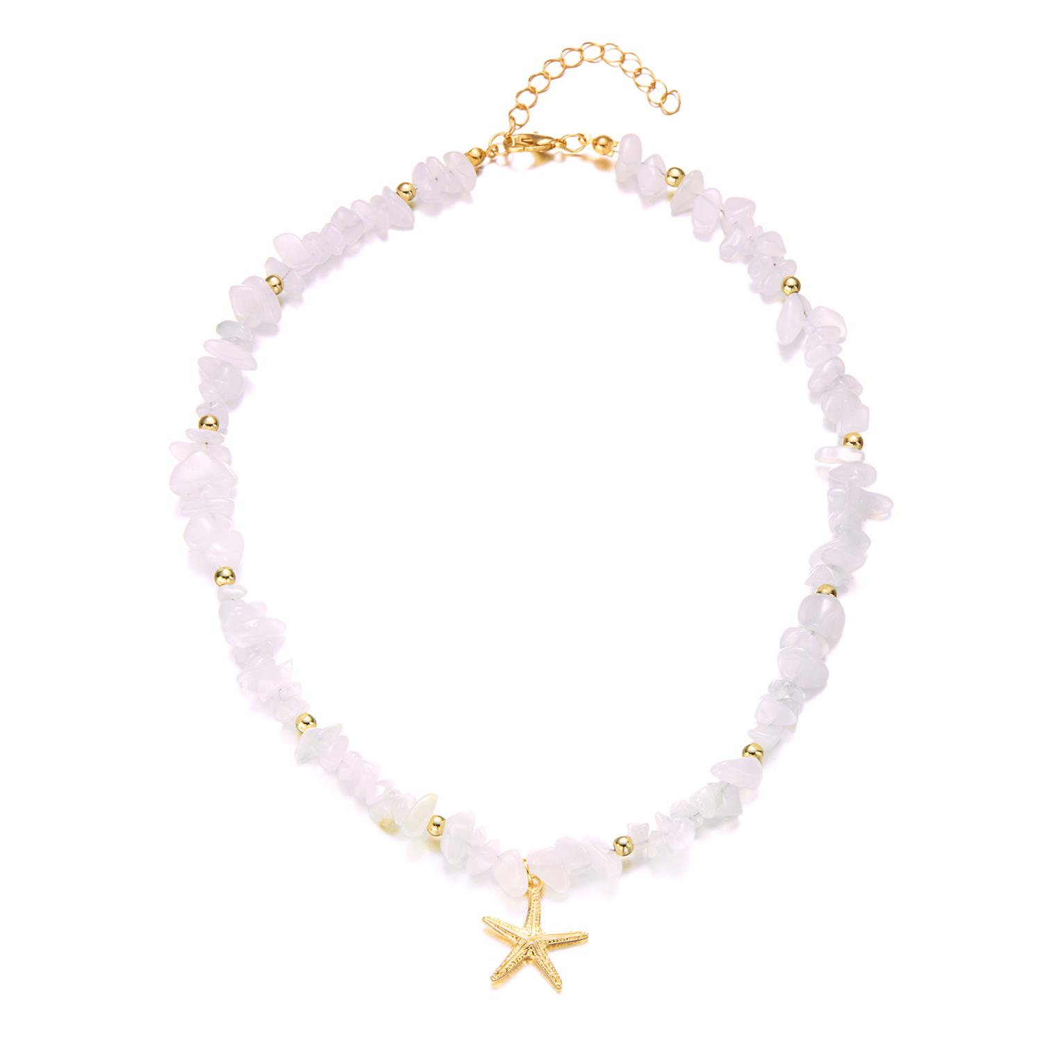 Boho Faux Stone Crushed Irregular Beaded Choker Necklace Women Summer Beach Collar Jewelry Accessories
Boho Faux Stone Crushed Irregular Beaded Choker Necklace Women Summer Beach Collar Jewelry Accessories