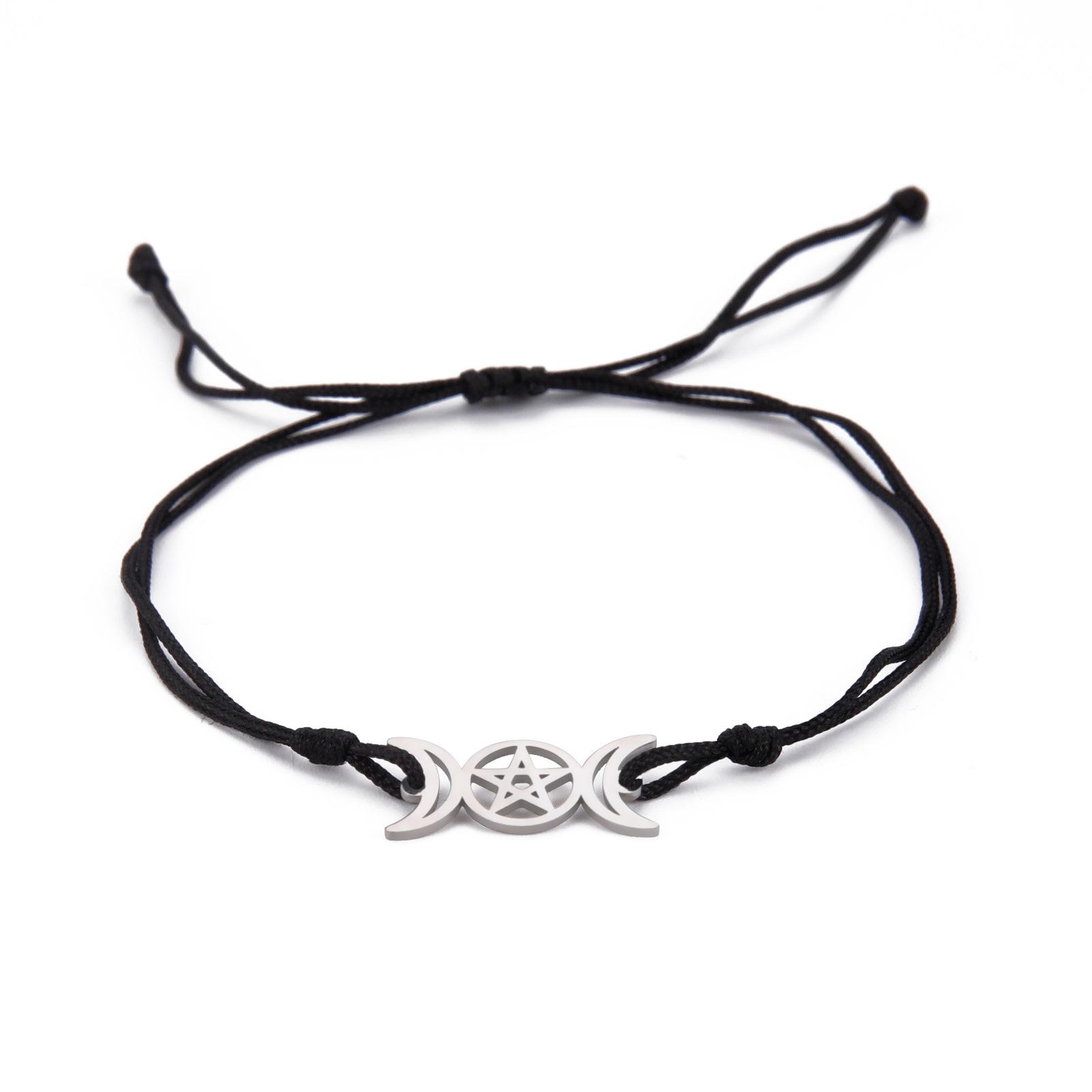 Cute Cartoon Fashion Anime Best Friend Bracelet Double Crescent Pentagram Hollow Jade Cord Woven Jewelry
Cute Cartoon Fashion Anime Best Friend Bracelet Double Crescent Pentagram Hollow Jade Cord Woven Jewelry