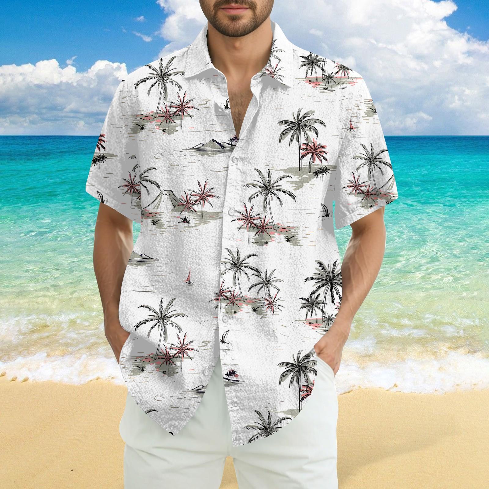 Men s Fashion Casual Loose Hawaiian Print Short-sleeved Shirt M білий
Men s Fashion Casual Loose Hawaiian Print Short-sleeved Shirt M білий