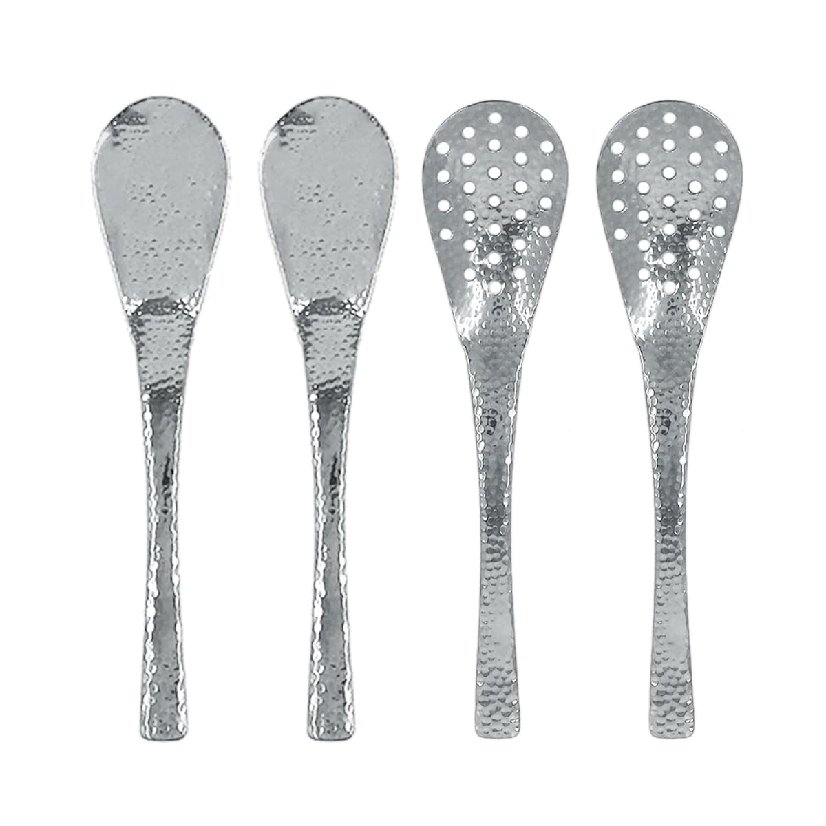 Set of 4 Hammered Spoons Spoons 2 Slotted Dishwasher JAPAN Stainless Steel Commercial Bulk Product Japanese-made (2 + Spoons) - Safe, Tsubame, 18cm,
Set of 4 Hammered Spoons Spoons 2 Slotted Dishwasher JAPAN Stainless Steel Commercial Bulk Product Japanese-made (2 + Spoons) - Safe, Tsubame, 18cm,