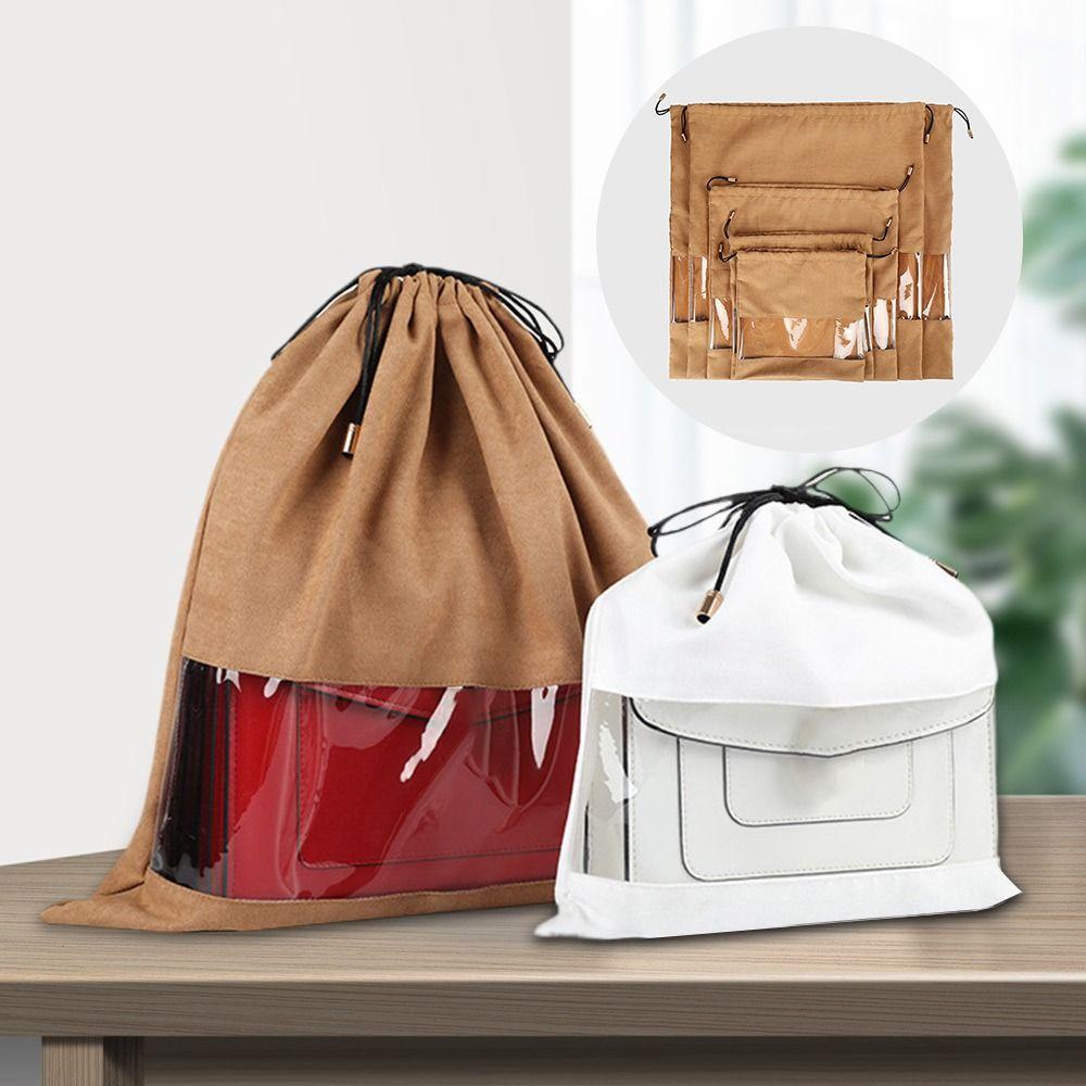 Visualization Window Handbag Dustproof Bag Large Capacity Leather Bag Storage Bag White-M
Visualization Window Handbag Dustproof Bag Large Capacity Leather Bag Storage Bag White-M